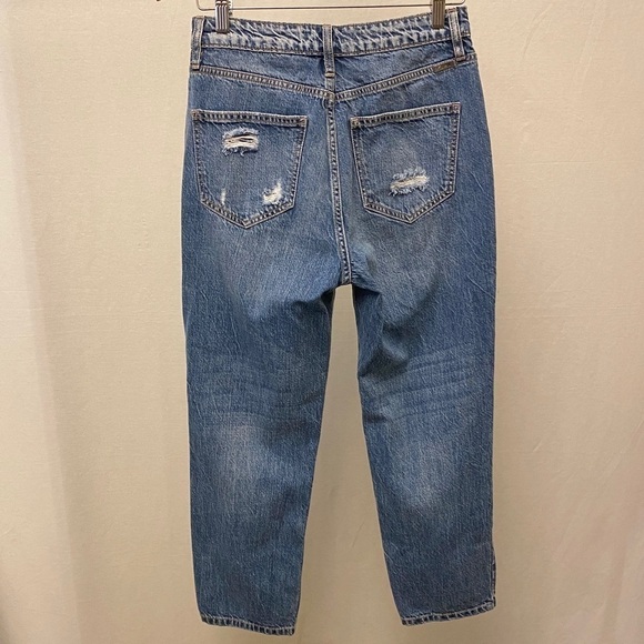 KanCan 5 Bobbie Ultra High Rise Straight Leg Jeans Ankle Distressed 100% Cotton - Picture 13 of 14